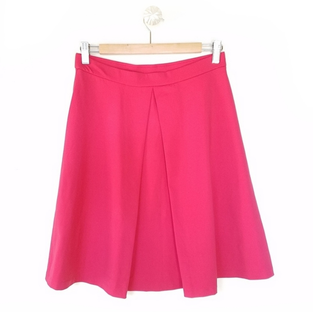 Adrienne Vittadini Fushia A-Line Skater Skirt Size Small